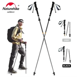 Bâtons de randonnée ultralégers NATUREHIKE, carbone et aluminium